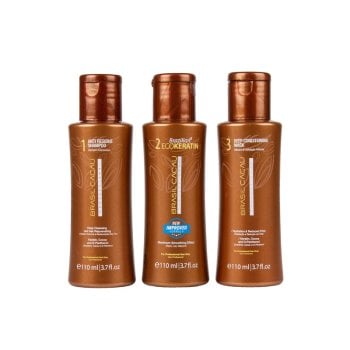 BRASIL CACAU BRAZILIAN ECOKERATIN KIT 3 x 110 ml / 3.70 Fl.Oz